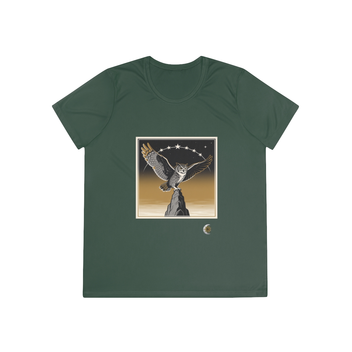 HD Golden Nightwatch Women’s Performance Tee · Forest Green / XS · US 2