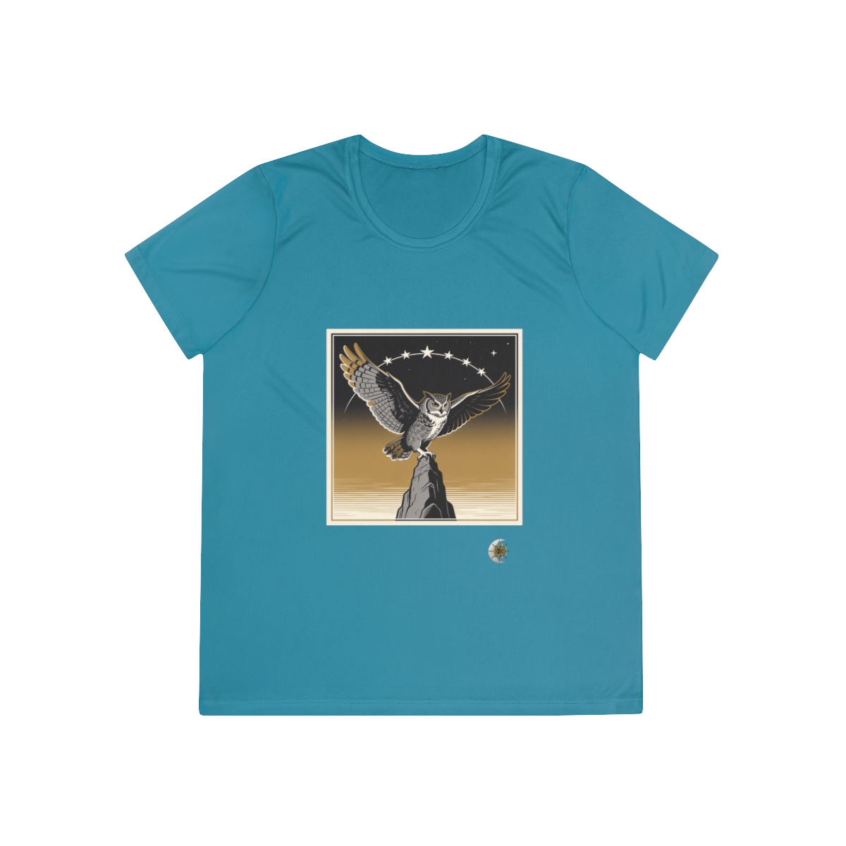 HD Golden Nightwatch Women’s Performance Tee · Tropic Blue / XS · US 2
