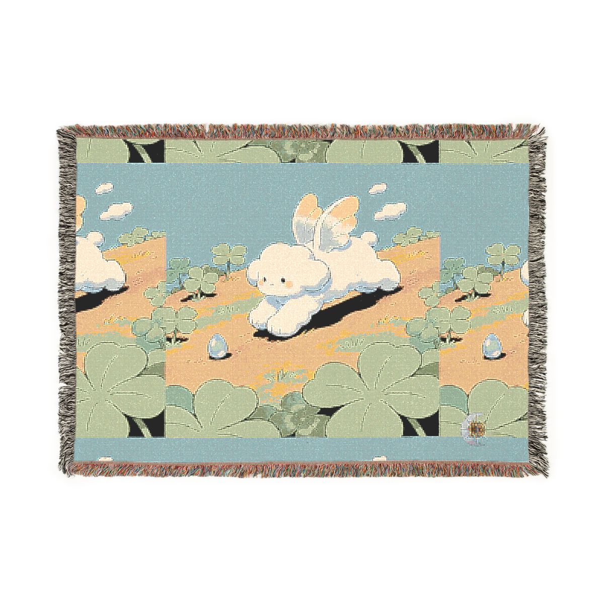 HD Cloud Meadow 100% Cotton Woven Blanket