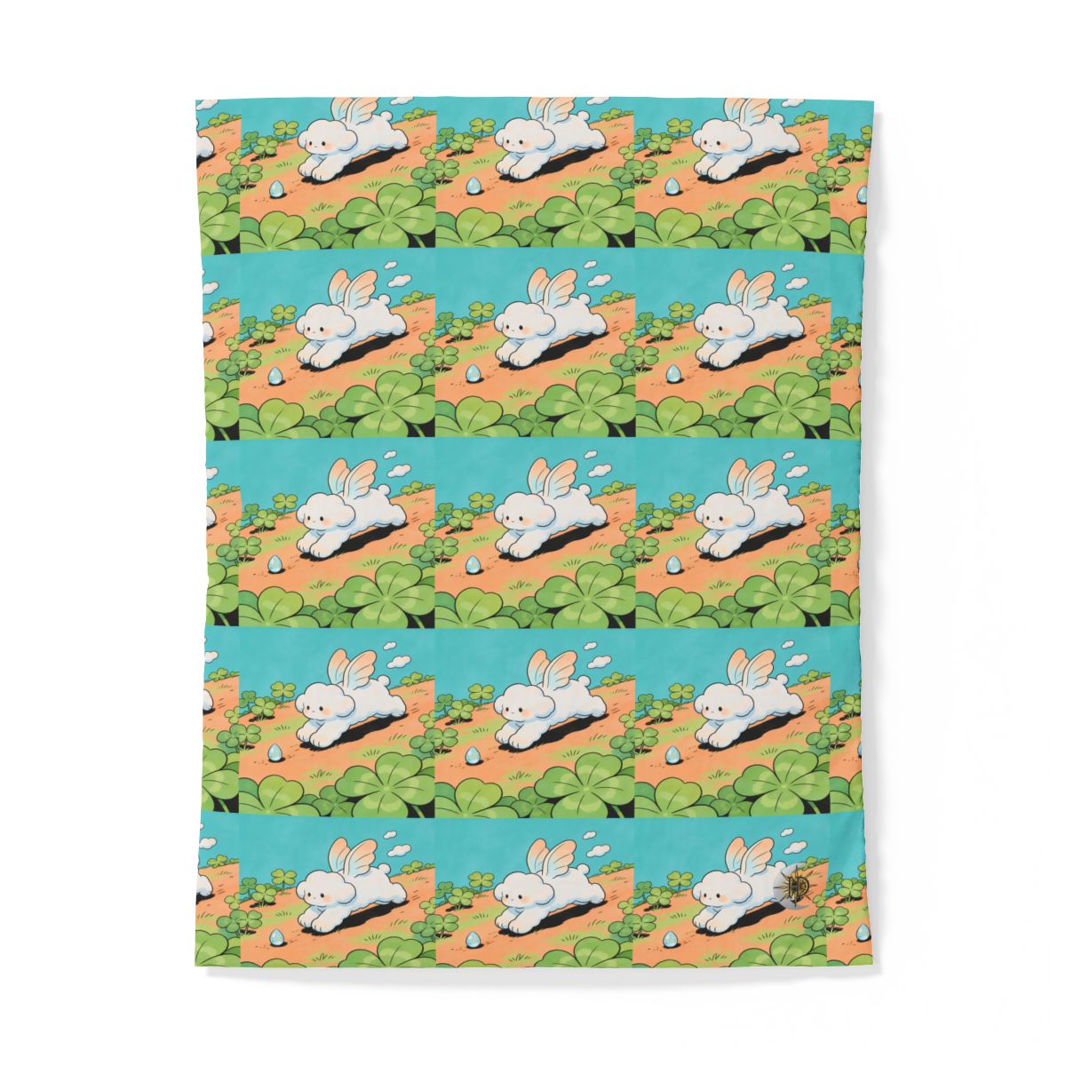 HD Cloud Meadow 100% Cotton Duvet Cover — additional view