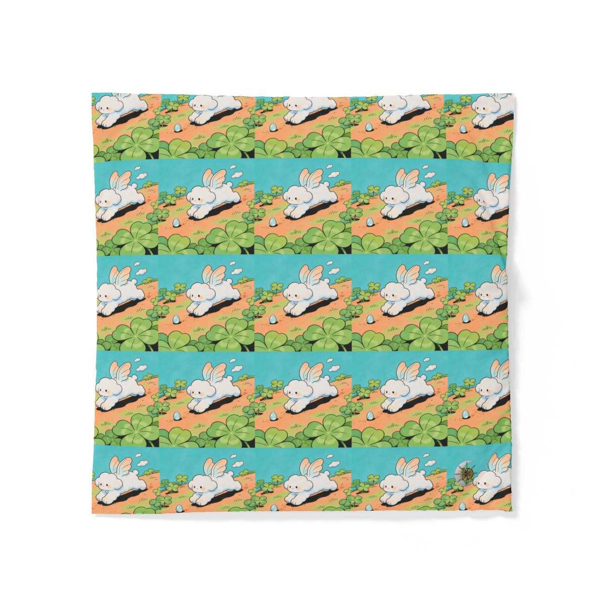 HD Cloud Meadow 100% Cotton Duvet Cover — additional view