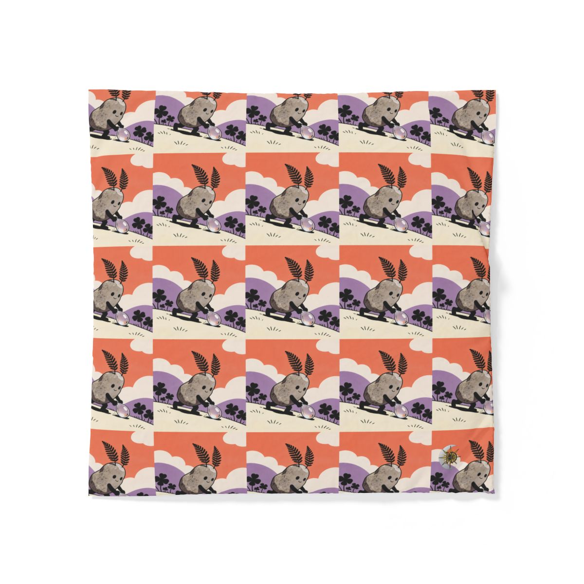 HD Pebble Gardener 100% Cotton Duvet Cover — additional view