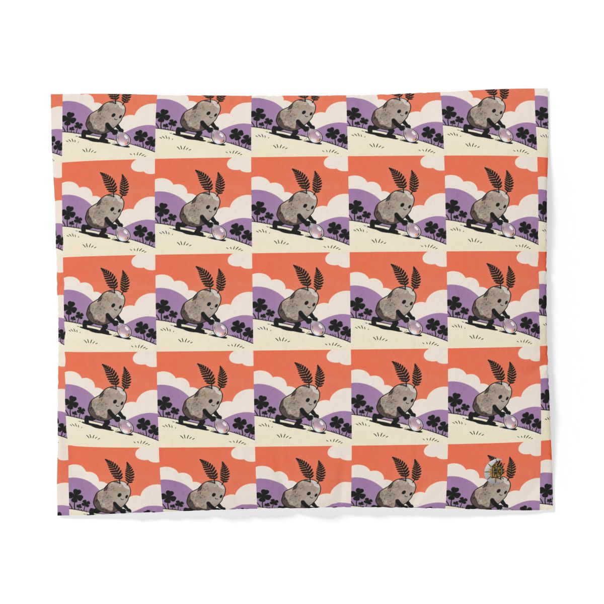 HD Pebble Gardener 100% Cotton Duvet Cover — additional view