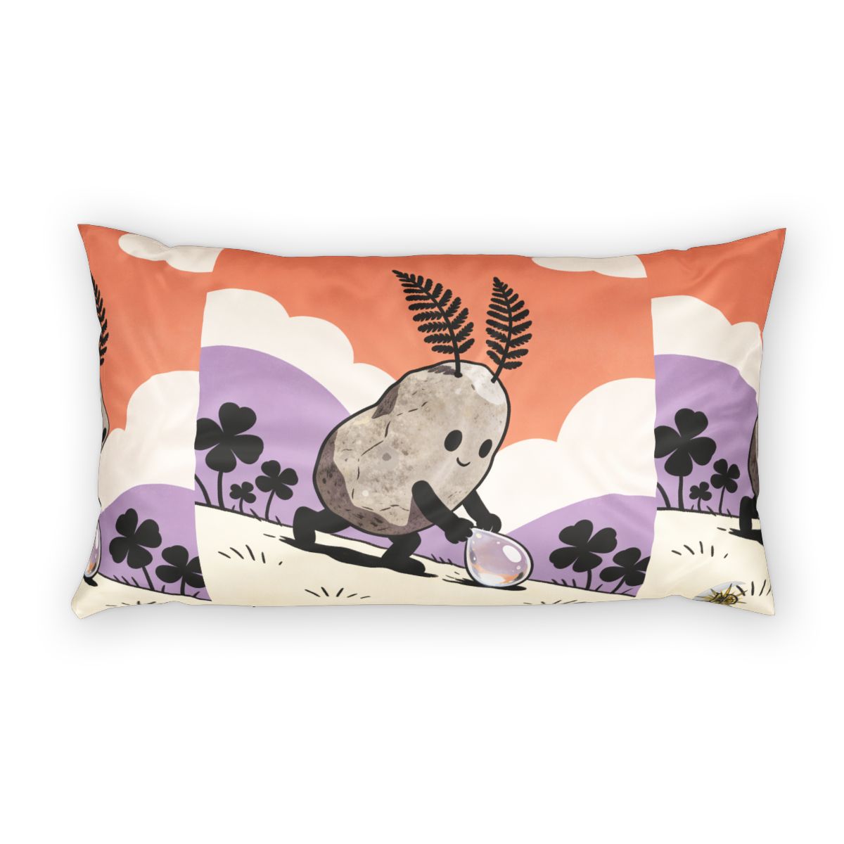 HD Pebble Gardener 100% Cotton Pillow Sham — additional view