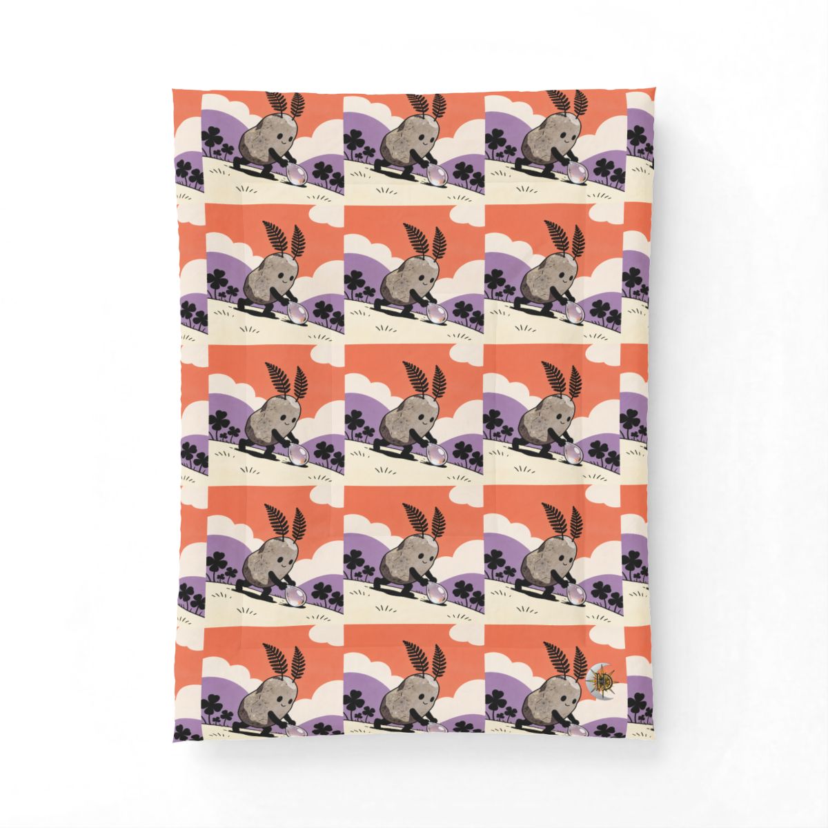 HD Pebble Gardener Cotton-Shell Comforter — additional view