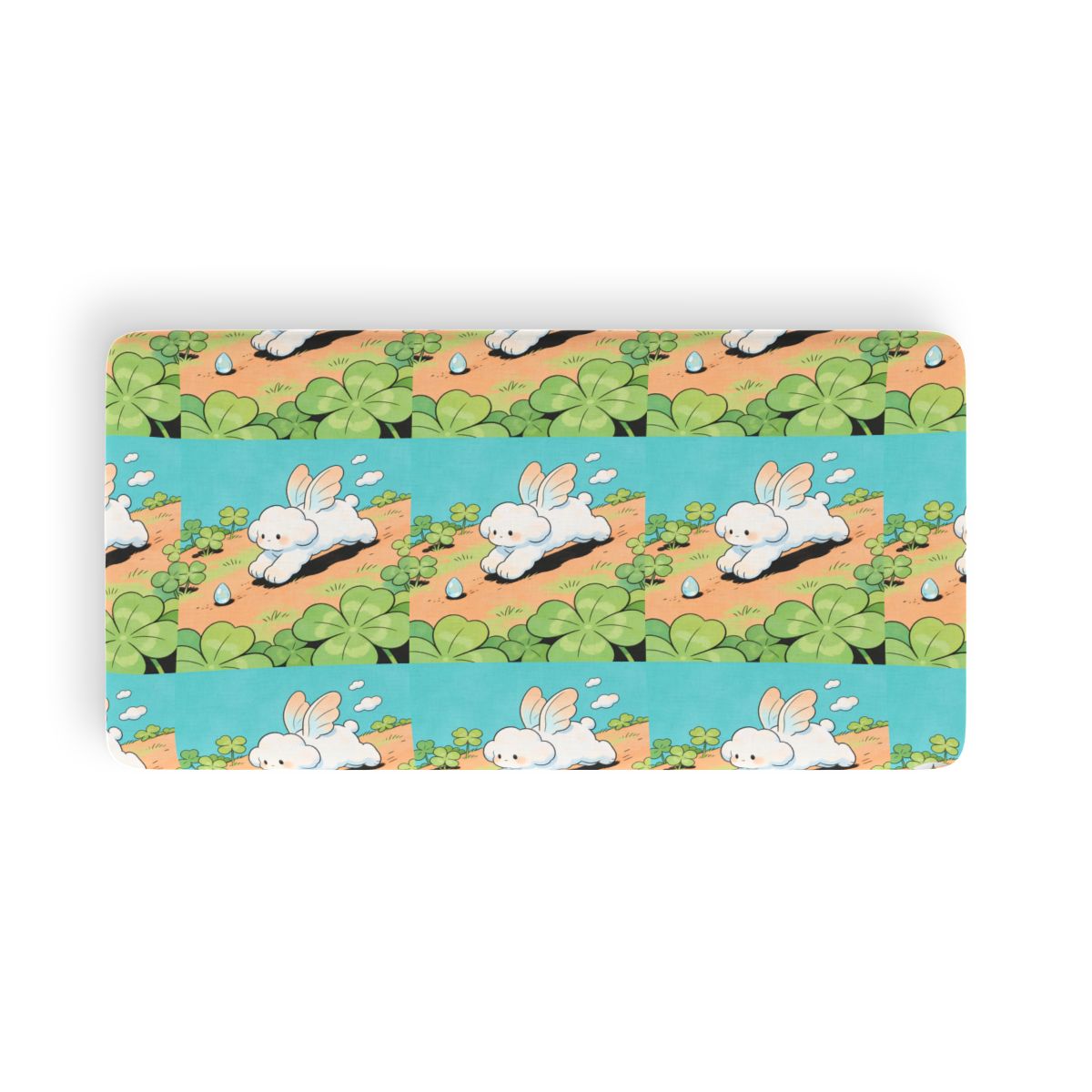 HD Cloud Meadow Twin Jersey Fitted Sheet