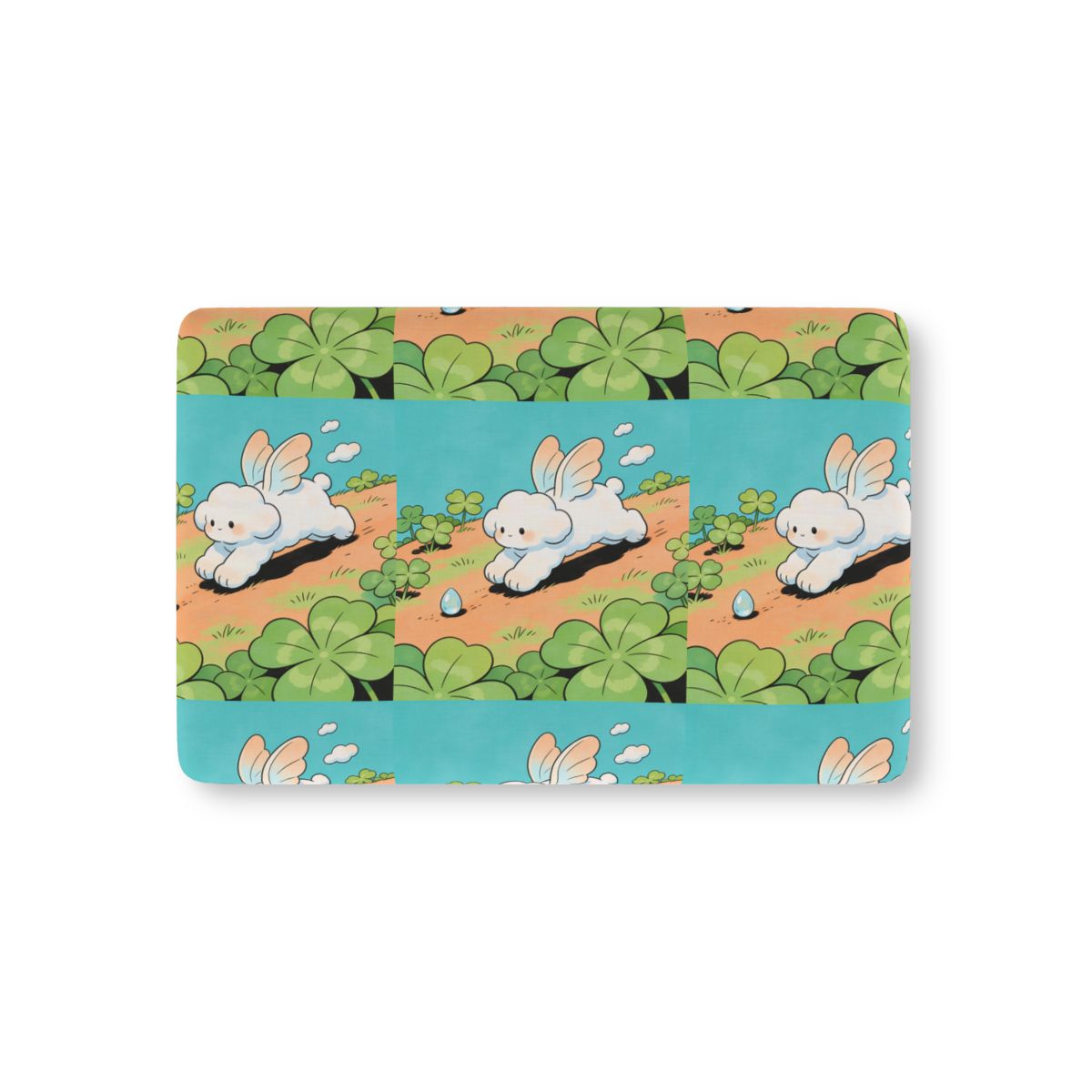 HD Cloud Meadow Fitted Crib Sheet