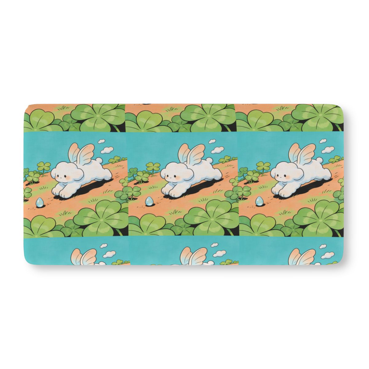 HD Cloud Meadow Fitted Crib Sheet — additional view