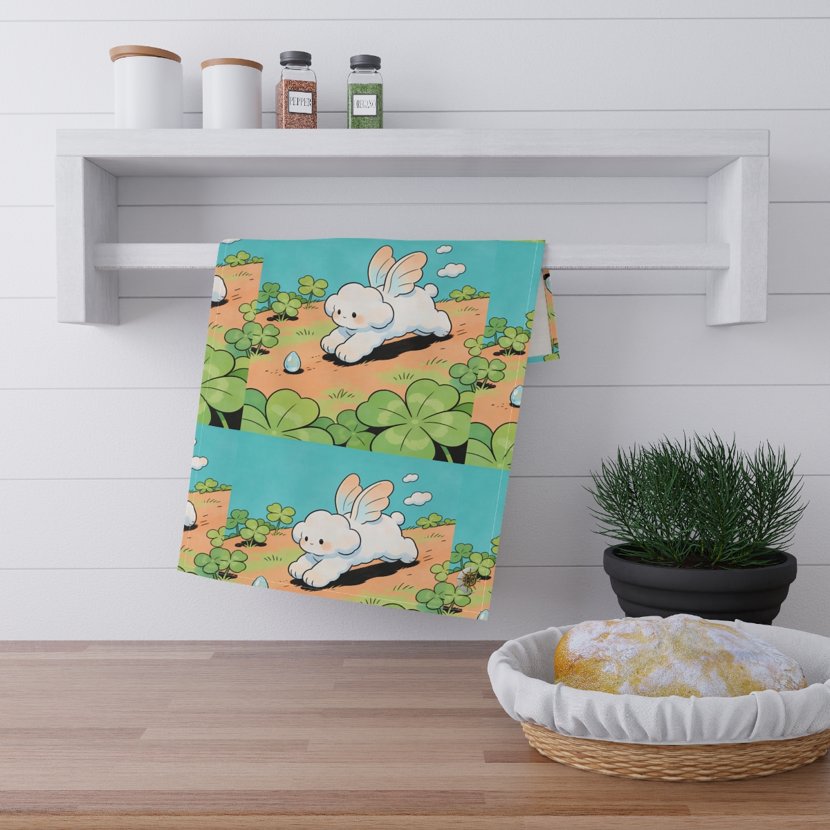HD Cloud Meadow 100% Cotton Twill Tea Towel