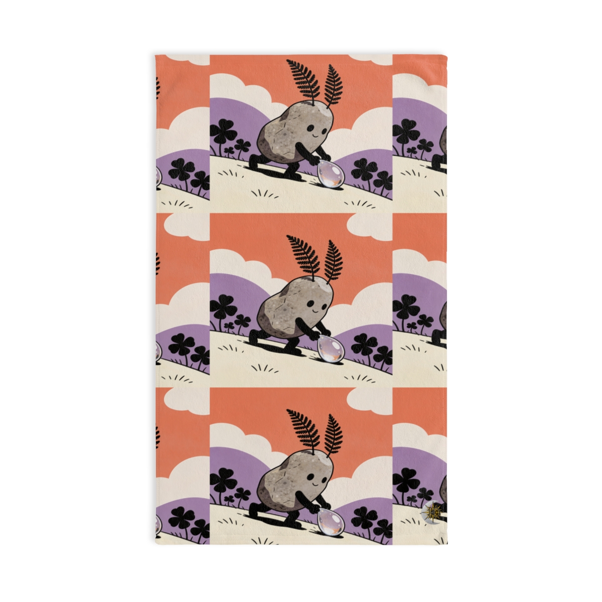 HD Pebble Gardener Printed Hand Towel
