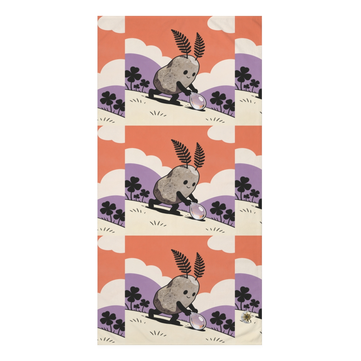 HD Pebble Gardener Mink-Cotton Bath Towel
