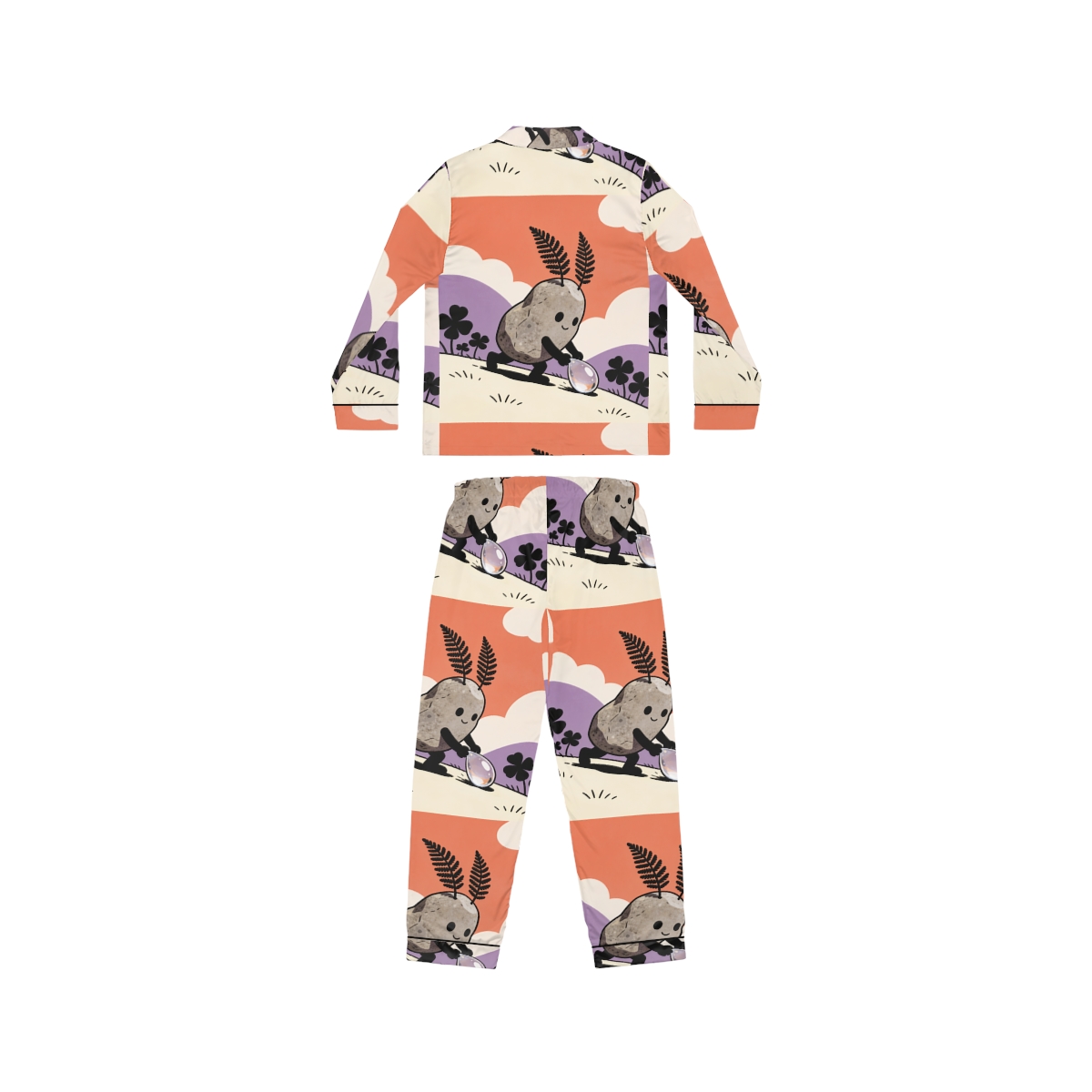 HD Pebble Gardener Women’s Satin Pajama Set — additional view