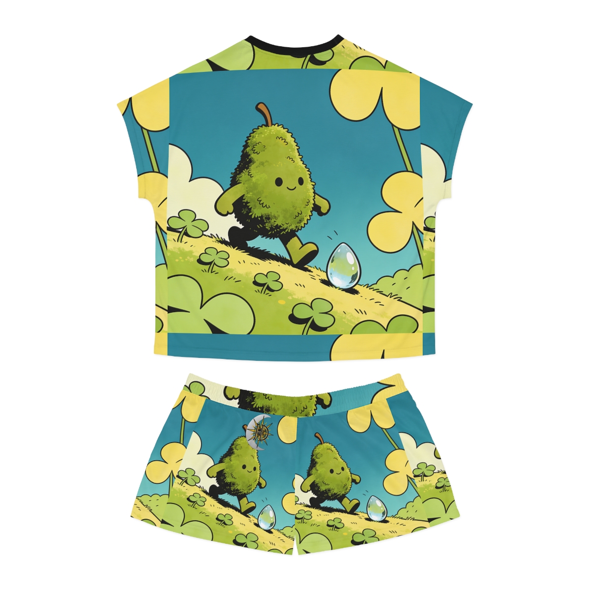 HD Dewdrop Rambler Women’s Short Pajama Set — additional view