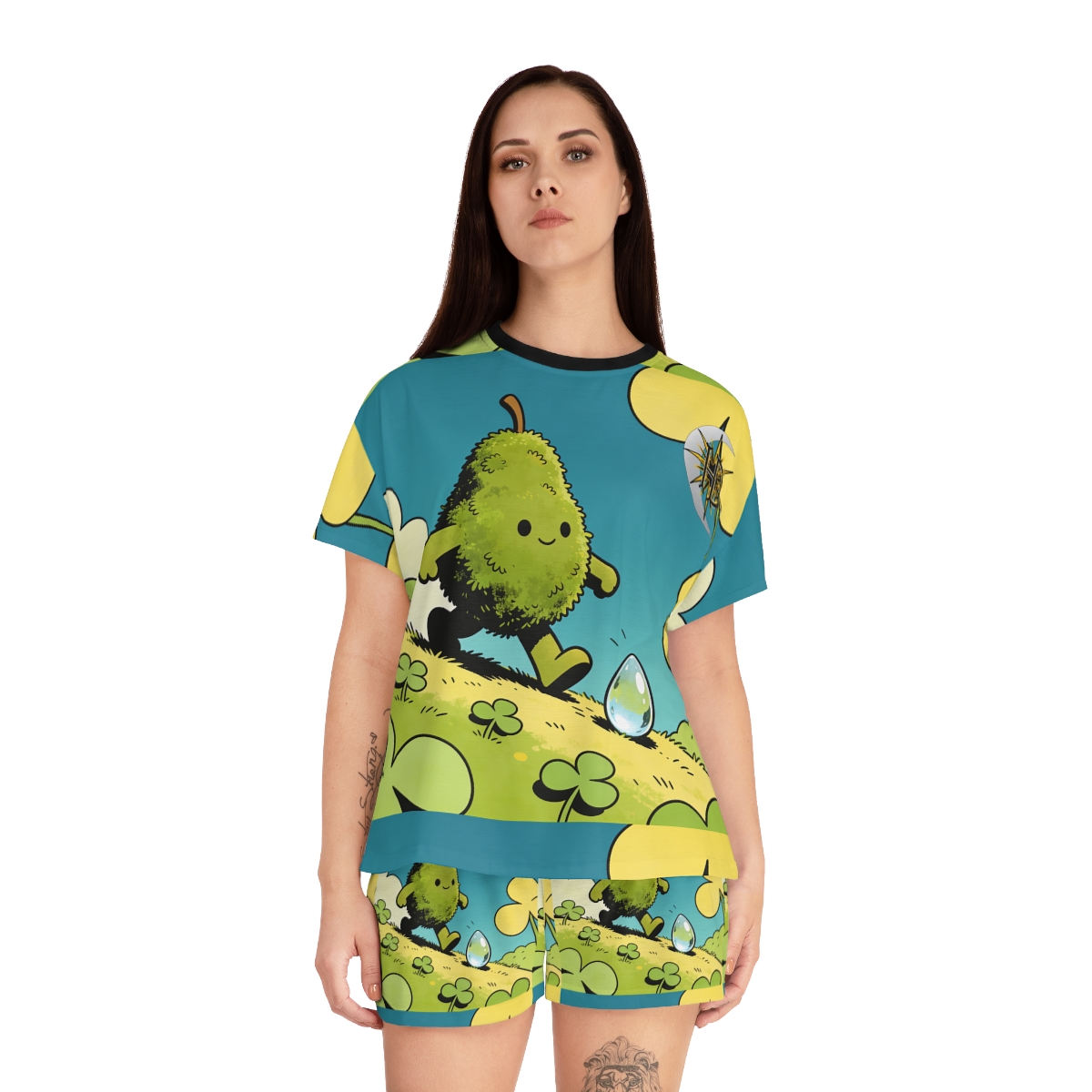 HD Dewdrop Rambler Women’s Short Pajama Set — additional view