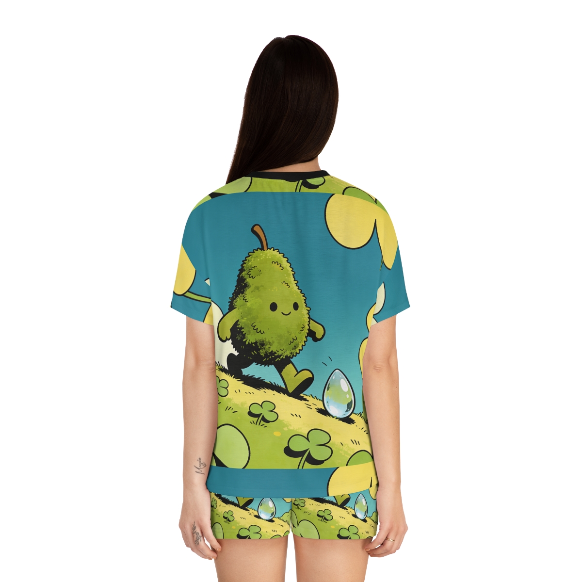 HD Dewdrop Rambler Women’s Short Pajama Set — additional view
