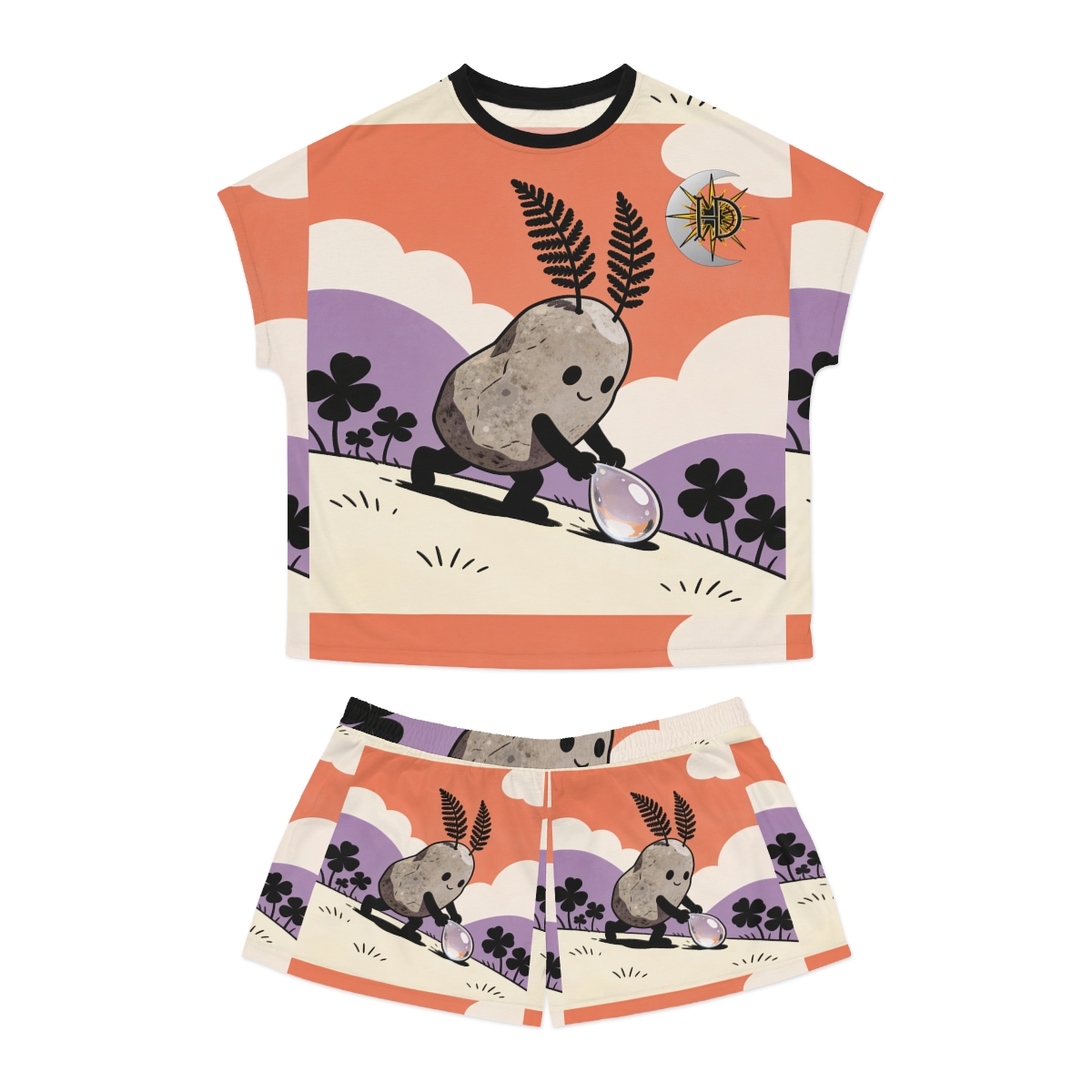 HD Pebble Gardener Women’s Short Pajama Set