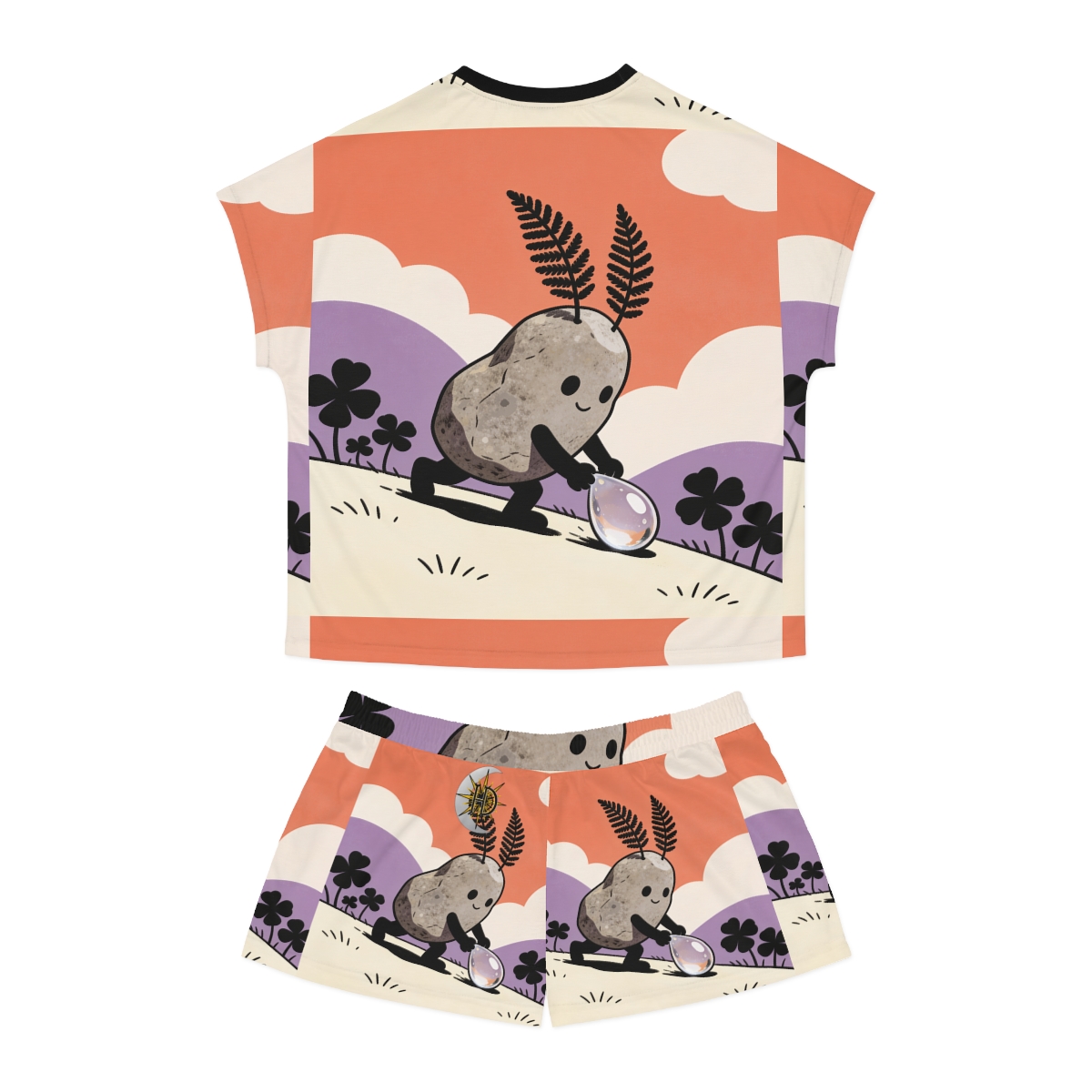 HD Pebble Gardener Women’s Short Pajama Set — additional view