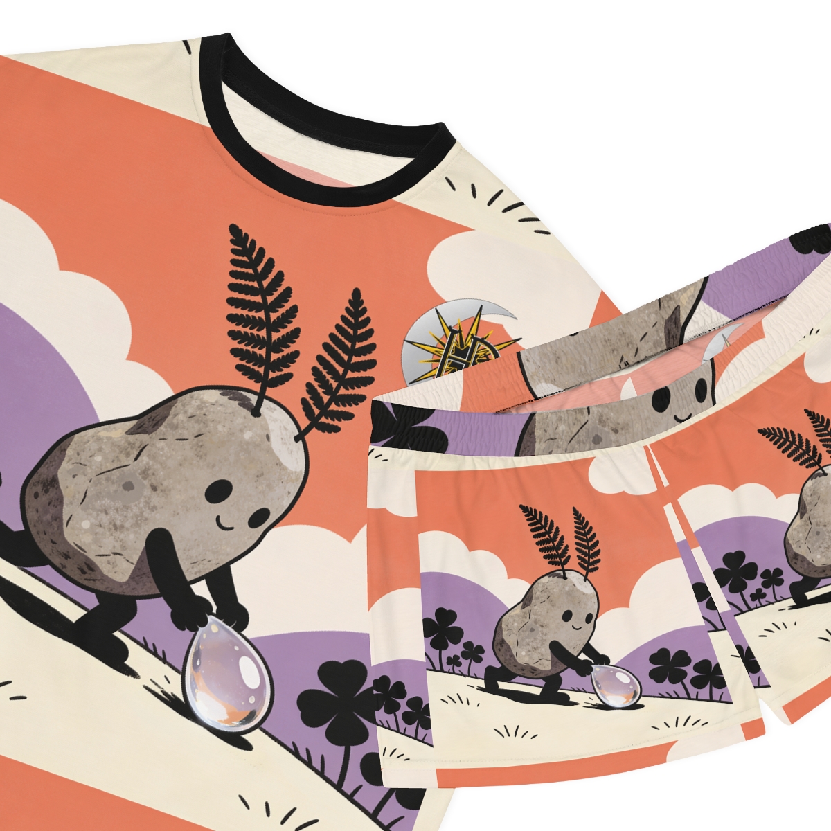 HD Pebble Gardener Women’s Short Pajama Set — additional view