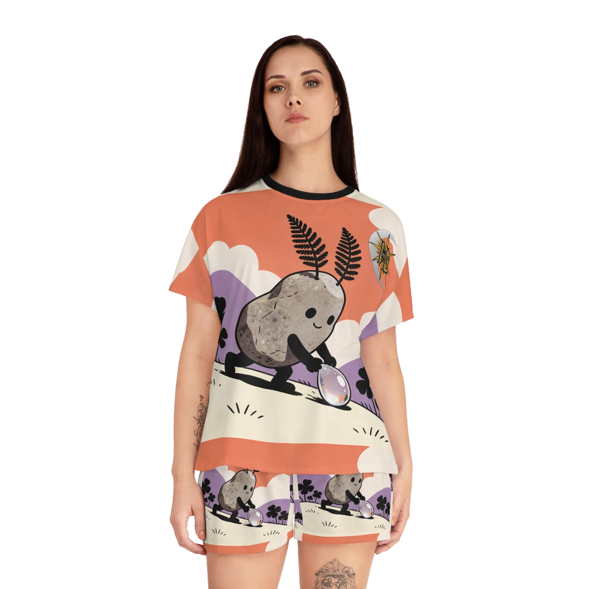 HD Pebble Gardener Women’s Short Pajama Set — additional view