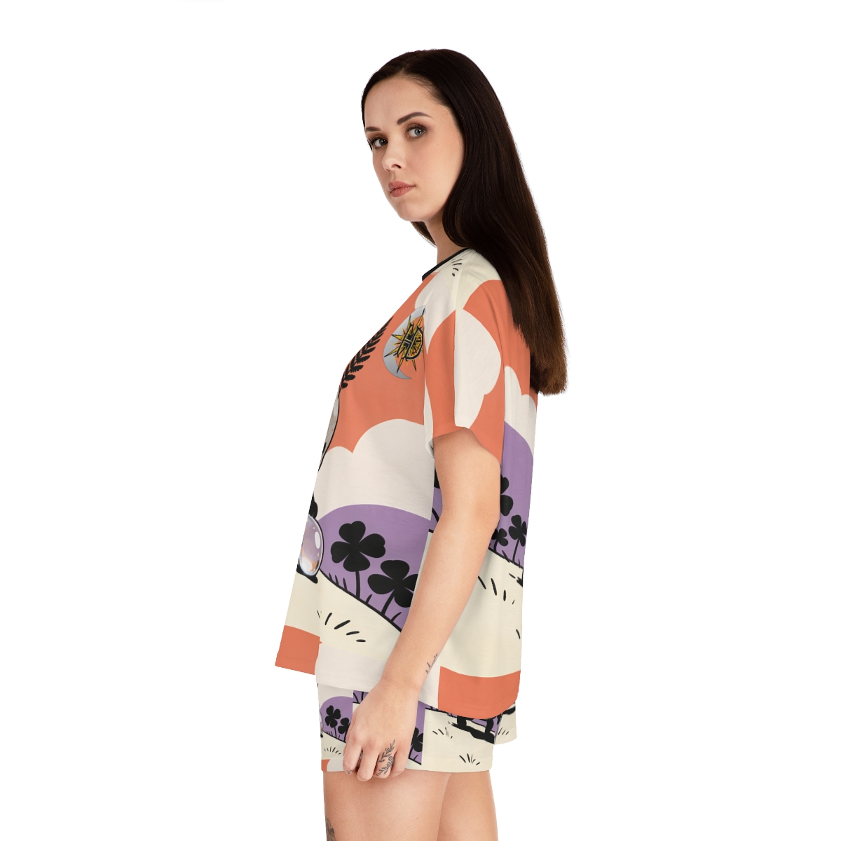 HD Pebble Gardener Women’s Short Pajama Set — additional view
