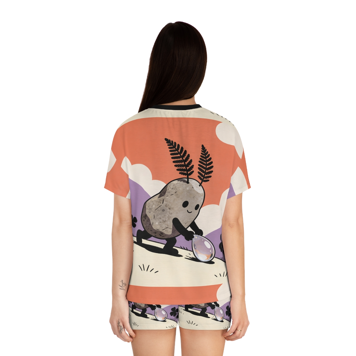 HD Pebble Gardener Women’s Short Pajama Set — additional view