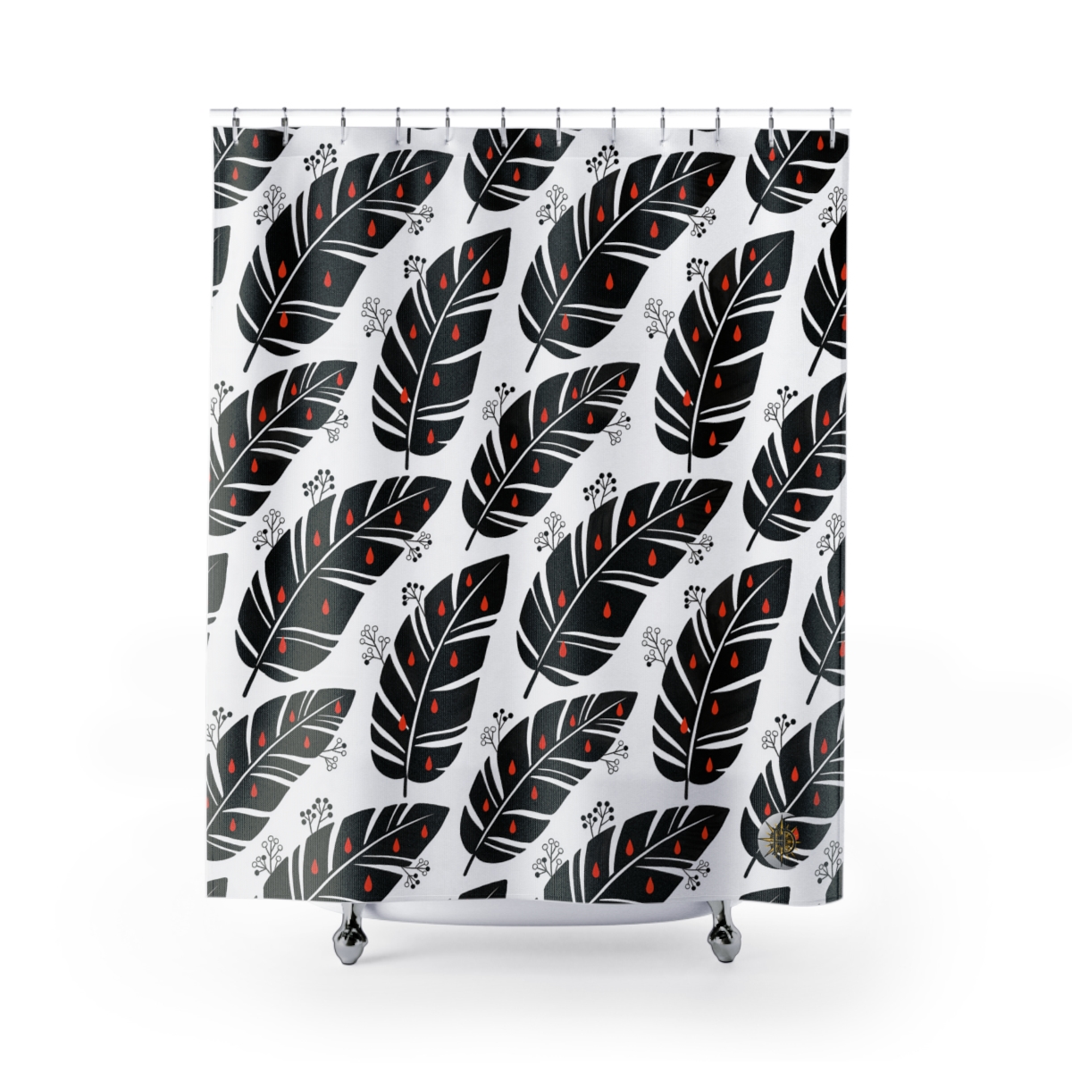 HD Emberleaf Shower Curtain