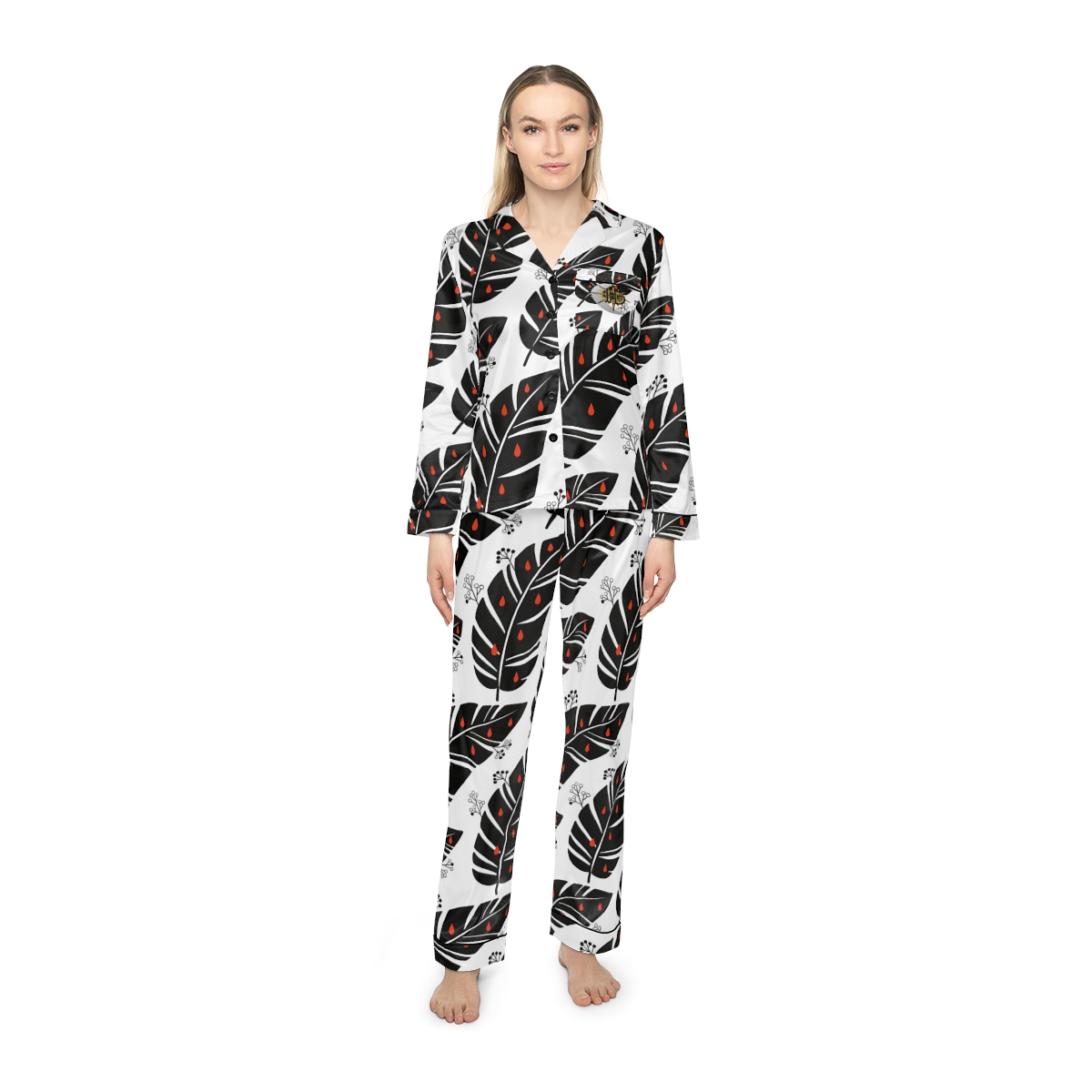 HD Emberleaf Women’s Satin Pajama Set — additional view