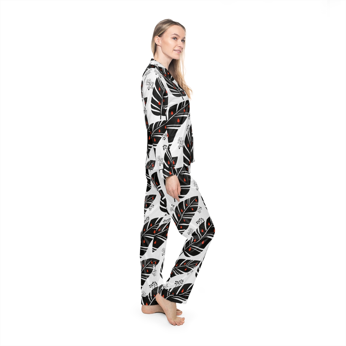HD Emberleaf Women’s Satin Pajama Set — additional view