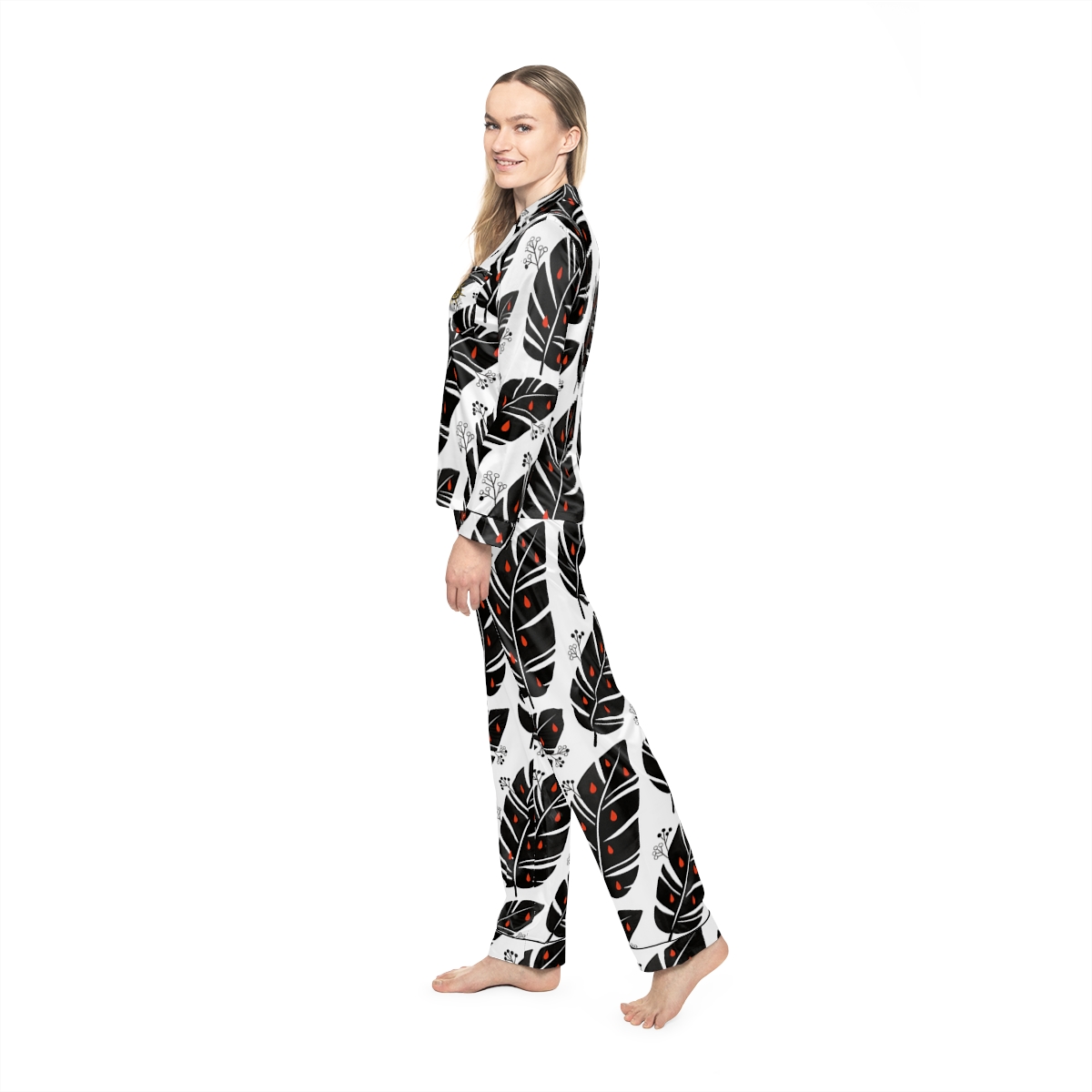 HD Emberleaf Women’s Satin Pajama Set — additional view