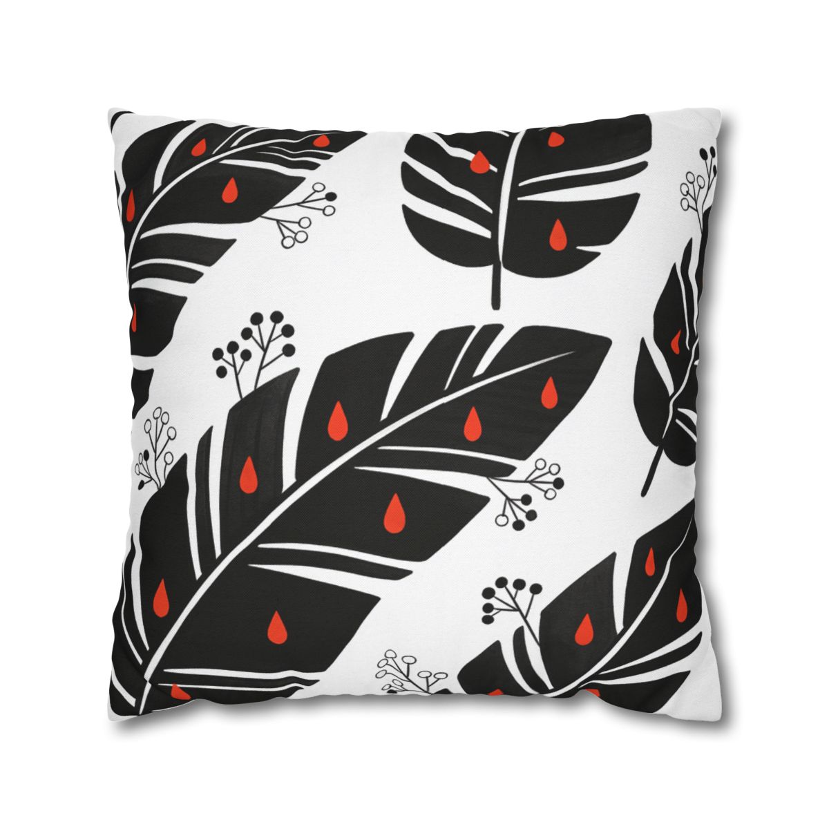 HD Emberleaf Square Polyester Pillow Cover — additional view