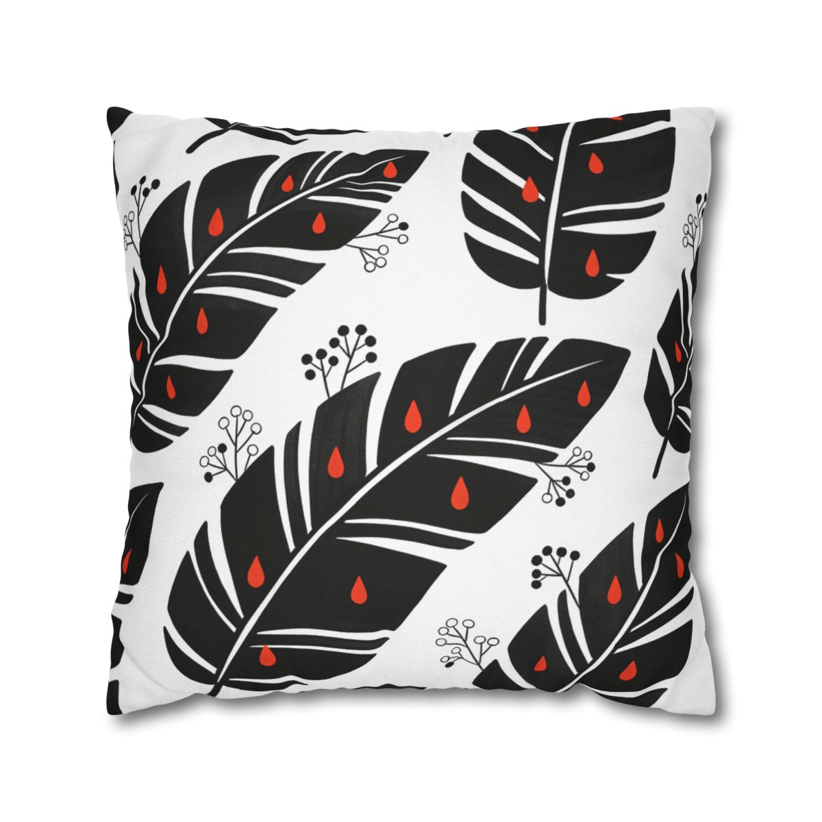 HD Emberleaf Square Polyester Pillow Cover — additional view
