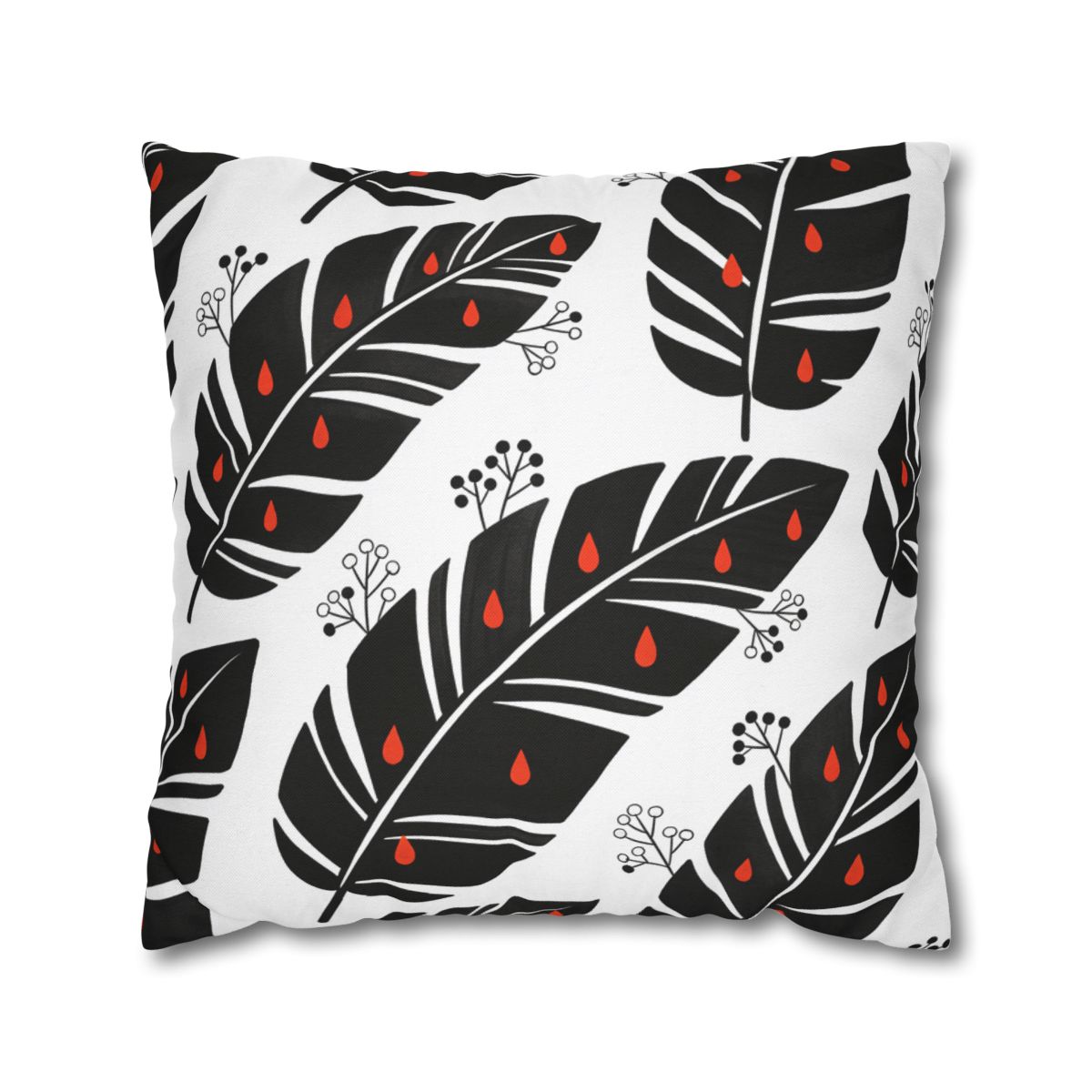 HD Emberleaf Square Polyester Pillow Cover — additional view