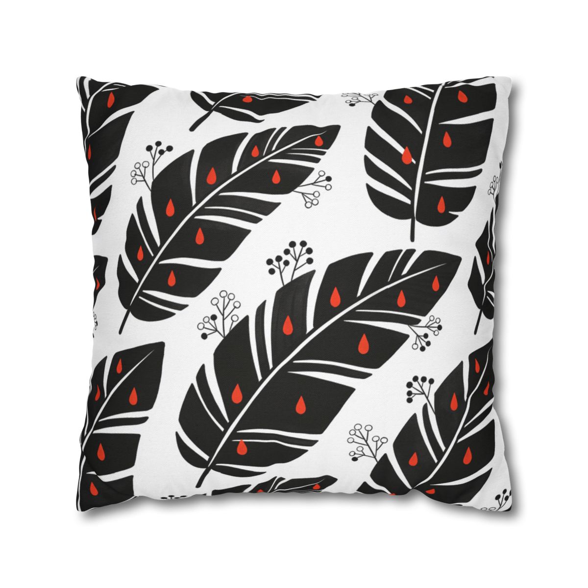 HD Emberleaf Square Polyester Pillow Cover — additional view