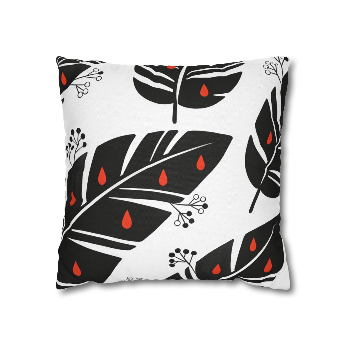 HD Emberleaf Square Polyester Pillow Cover — additional view