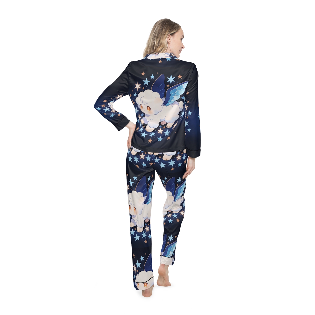 HD Starcloud Companion Women’s Satin Pajama Set — additional view