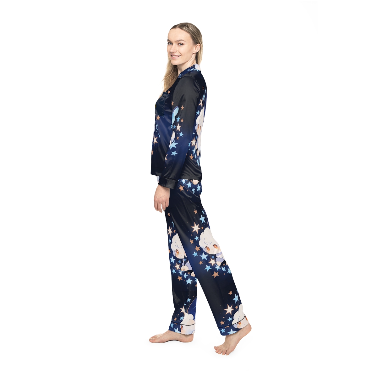 HD Starcloud Companion Women’s Satin Pajama Set — additional view
