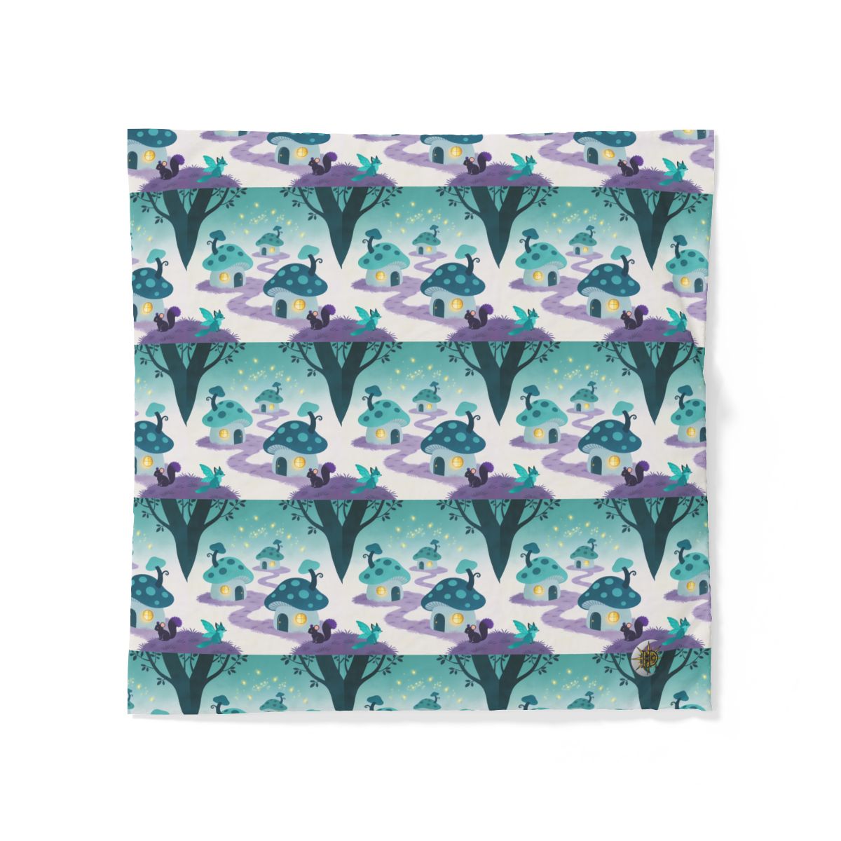 HD Firefly Mushroom Lane 100% Cotton Duvet Cover — additional view