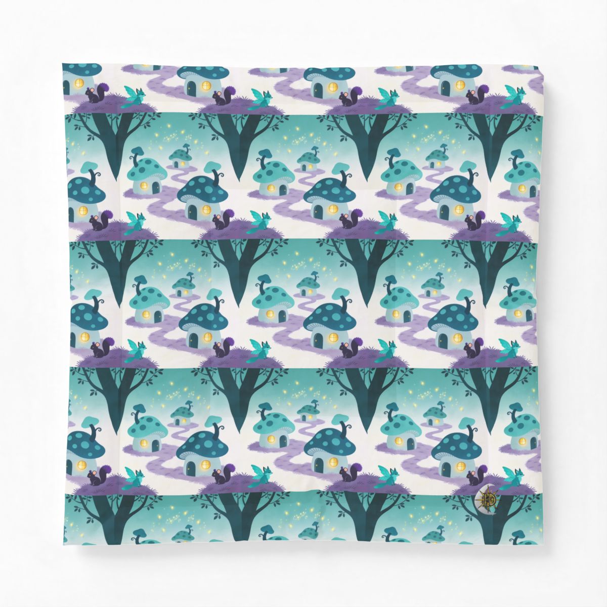 HD Firefly Mushroom Lane Cotton-Shell Comforter — additional view