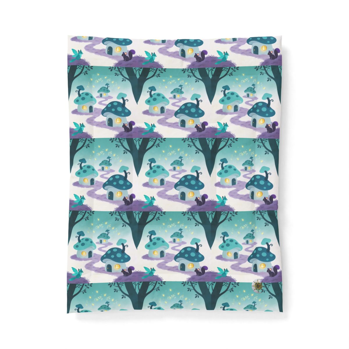 HD Firefly Mushroom Lane Cotton-Shell Comforter — additional view