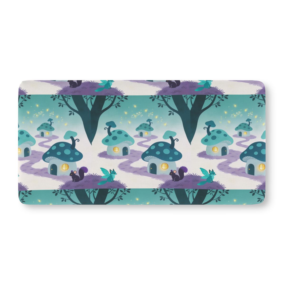 HD Firefly Mushroom Lane Fitted Crib Sheet — additional view