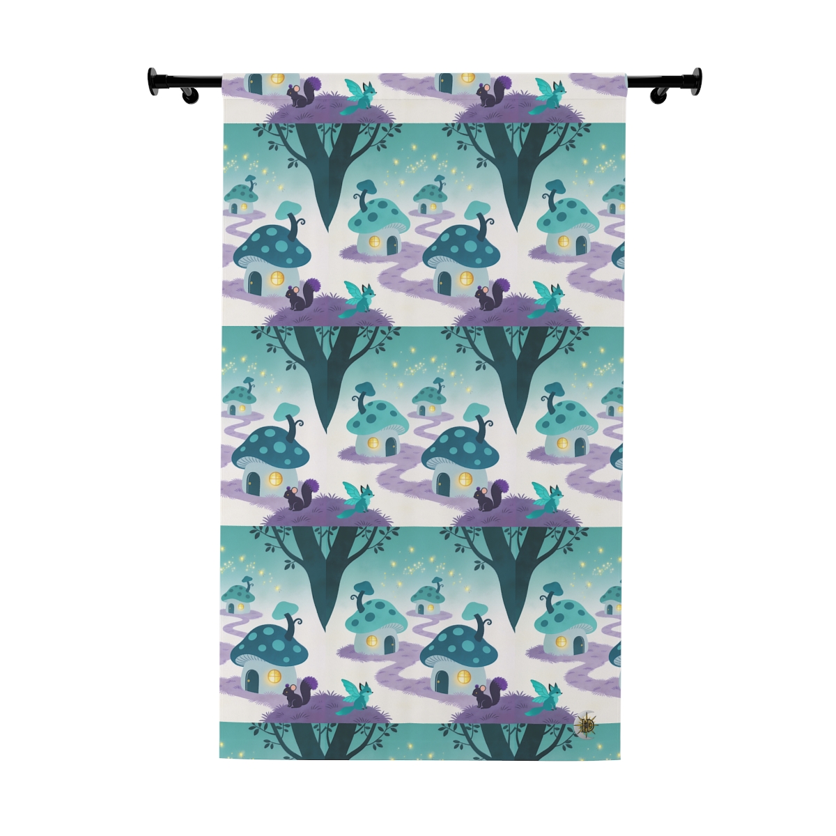 HD Firefly Mushroom Lane Blackout Window Curtain Panel