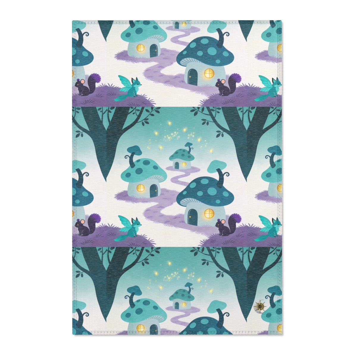HD Firefly Mushroom Lane Polyester Chenille Area Rug