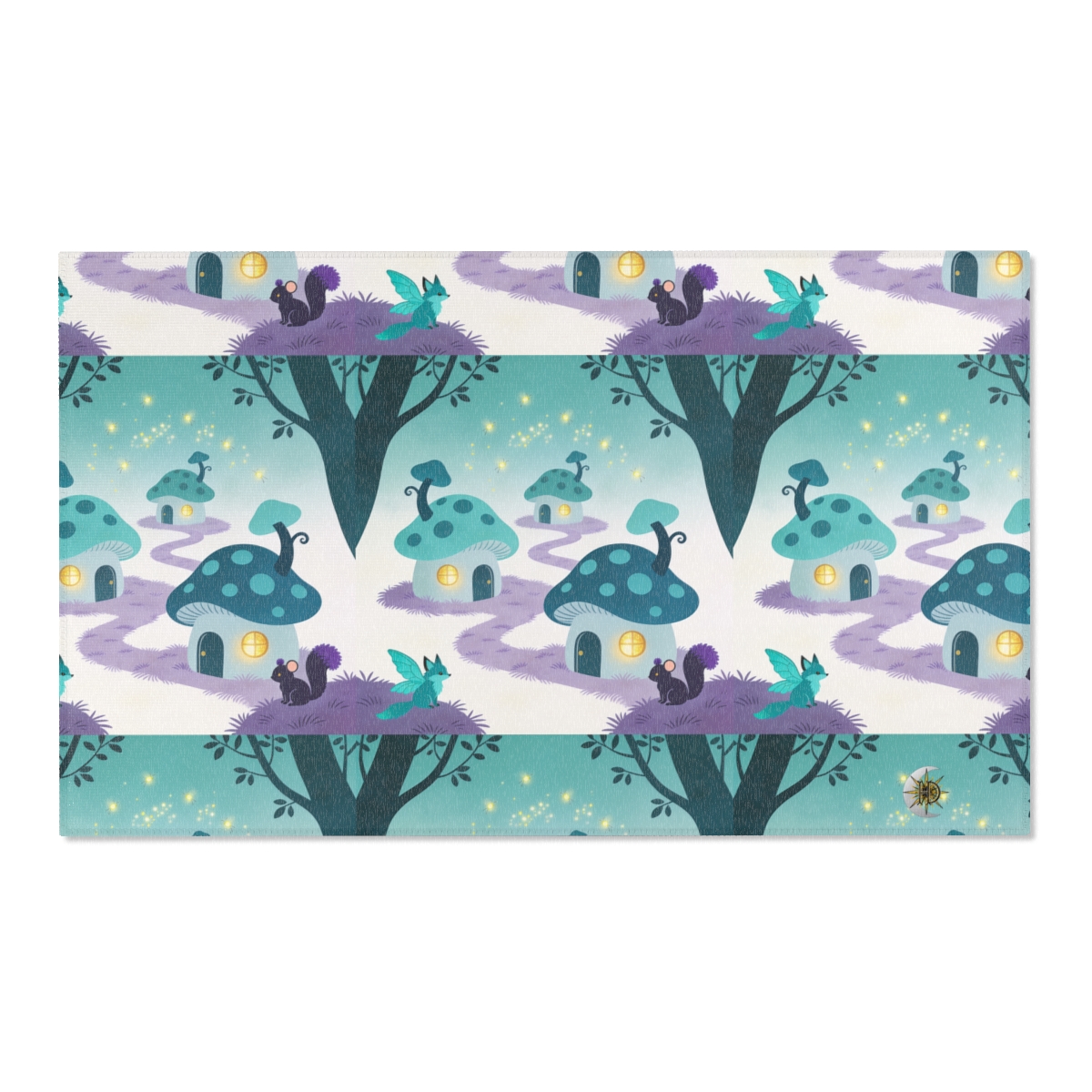 HD Firefly Mushroom Lane Polyester Chenille Area Rug — additional view