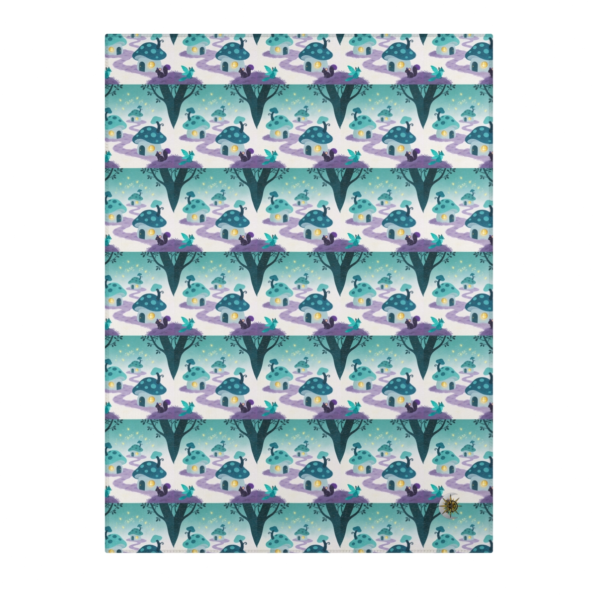 HD Firefly Mushroom Lane Polyester Chenille Area Rug — additional view