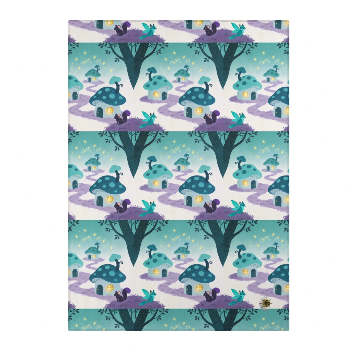 HD Firefly Mushroom Lane Polyester Chenille Area Rug — additional view