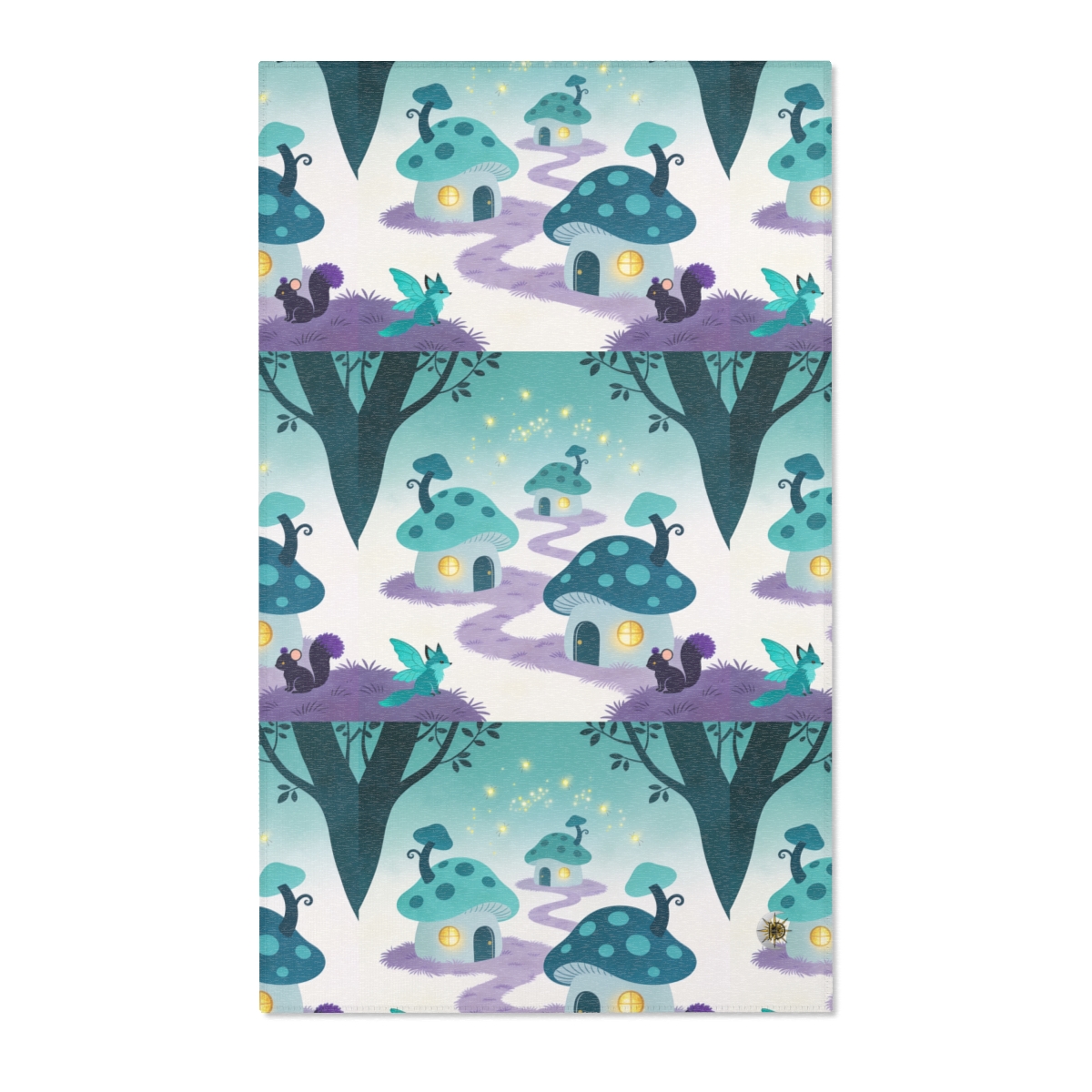 HD Firefly Mushroom Lane Polyester Chenille Area Rug — additional view