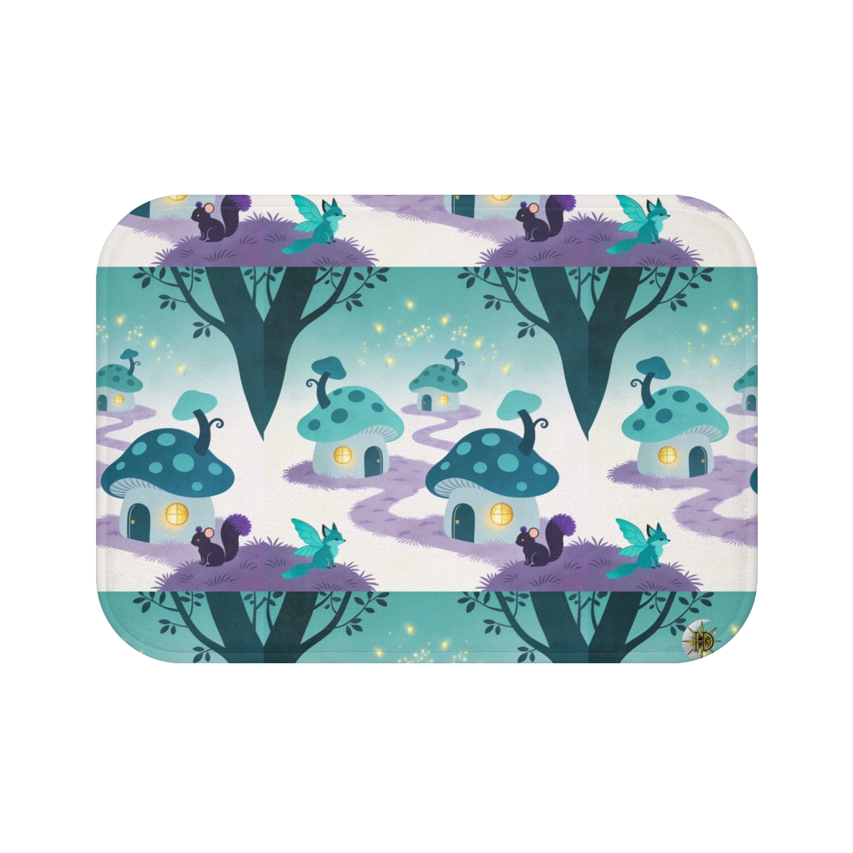 HD Firefly Mushroom Lane Memory-Foam Bath Mat — additional view
