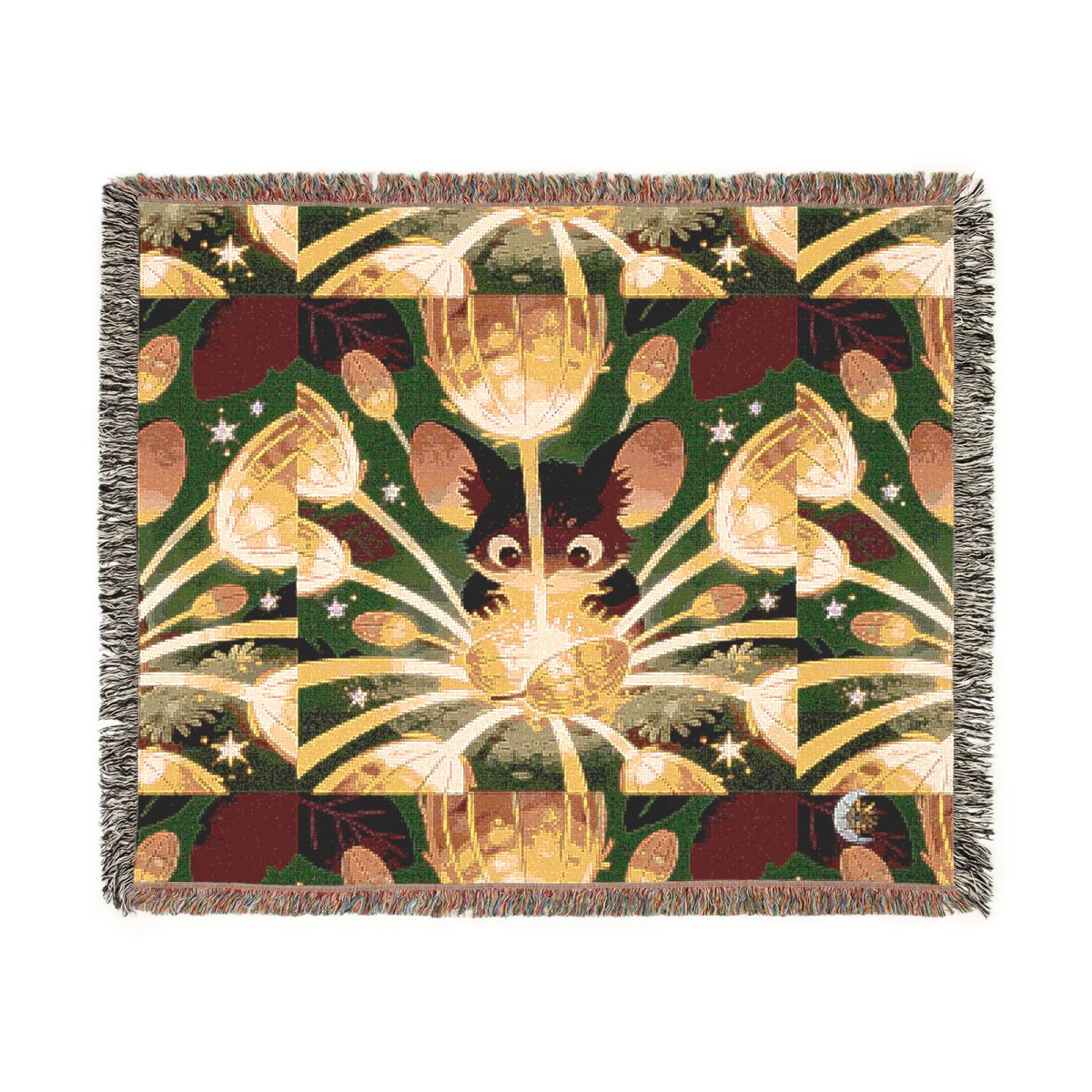 HD Lanternseed Friend 100% Cotton Woven Blanket — additional view