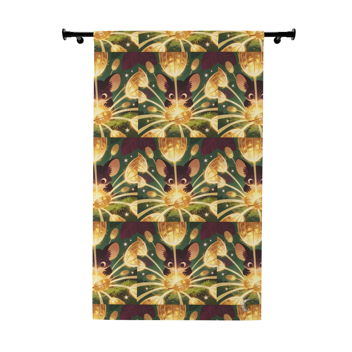 HD Lanternseed Friend Blackout Window Curtain Panel