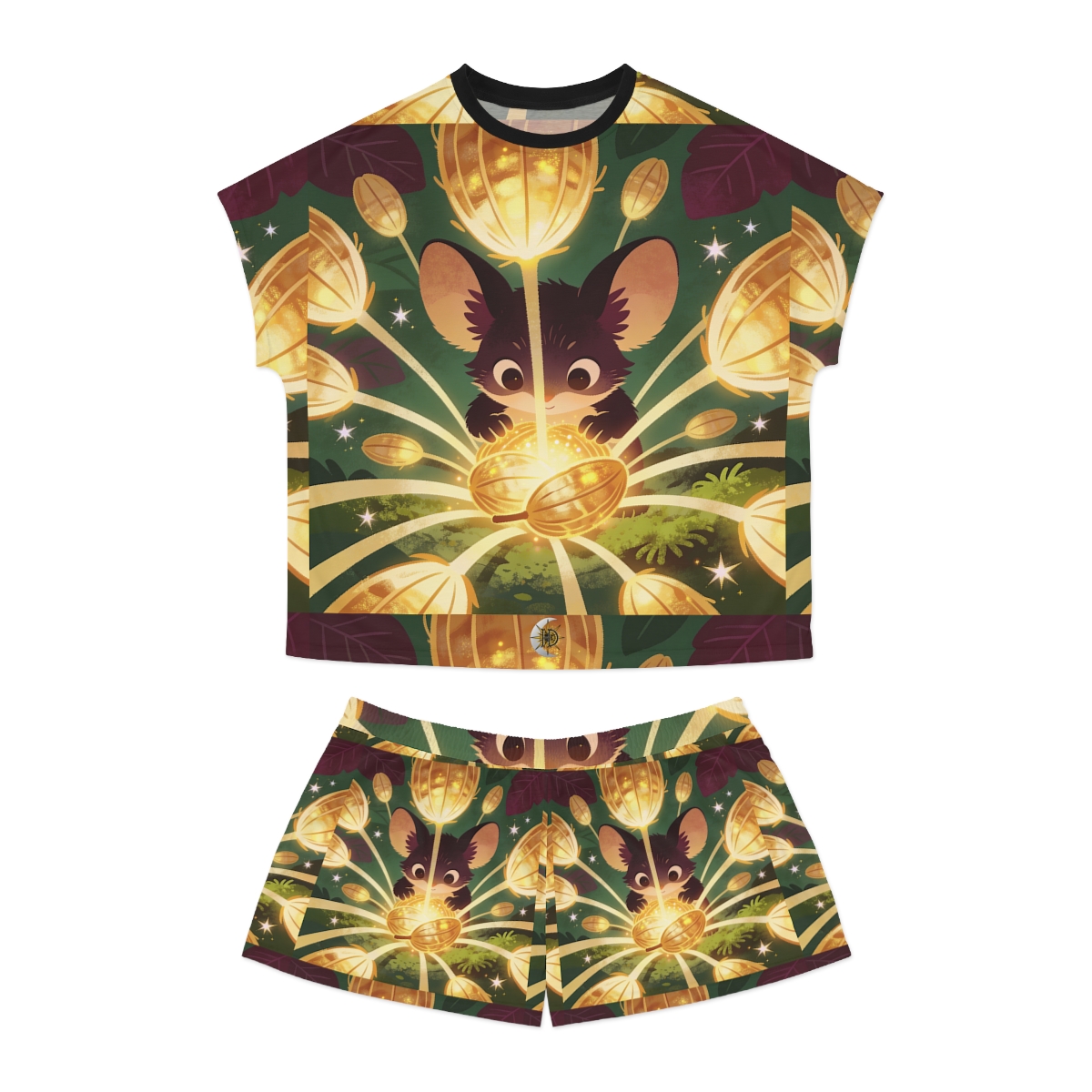 HD Lanternseed Friend Women’s Short Pajama Set
